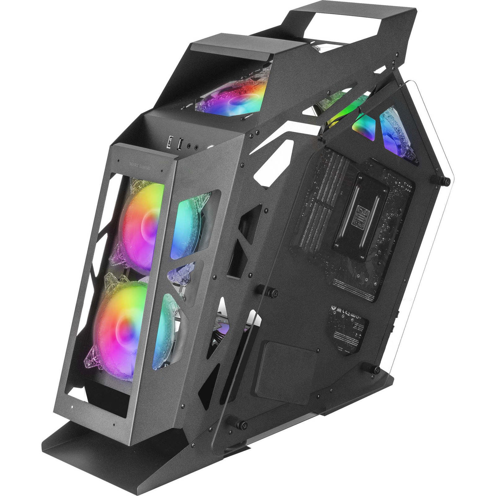 Mars Gaming MC61 számítógép ház Tower Fekete-0