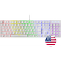 Mars Gaming MK422 billentyűzet Játék USB QWERTY Amerikai angol Fehér-0