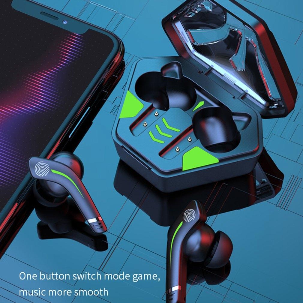 NNEIDS Black Wireless Gaming Bluetooth Earphones - MD168 TWS