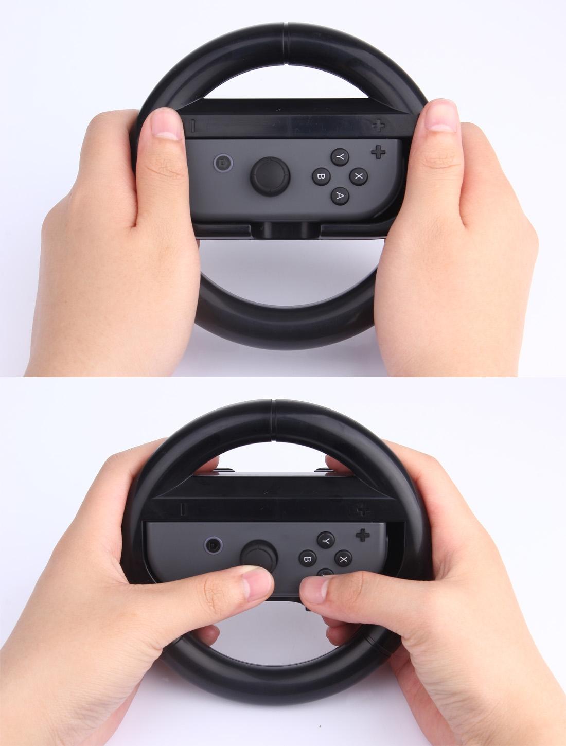 NNEIDS Nintendo Switch Joy Con Round Gaming Steering Wheel