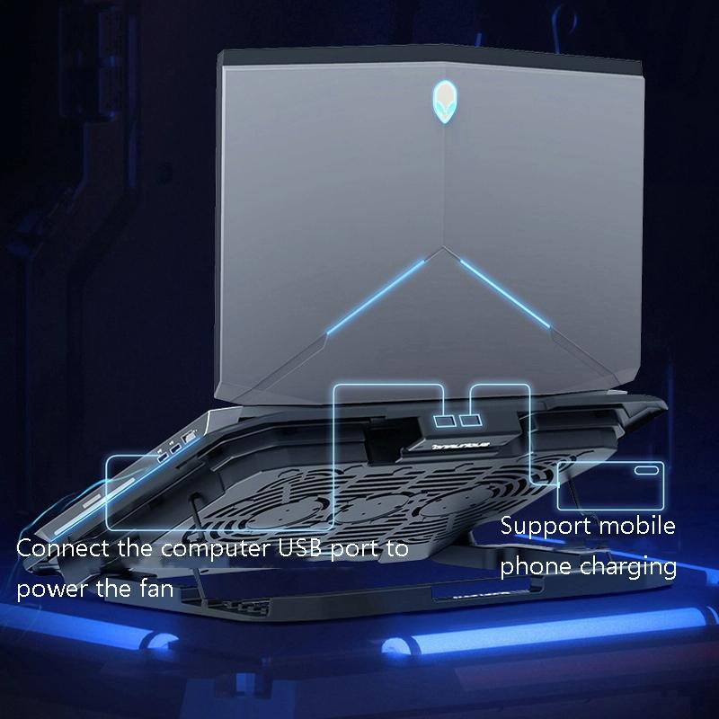 NNEIDS Lcd Gaming Notebook Cooler With Exhaust Fan